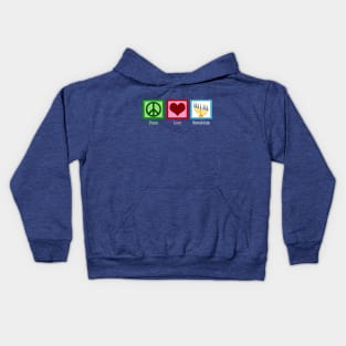 Peace Love Hanukkah Kids Hoodie